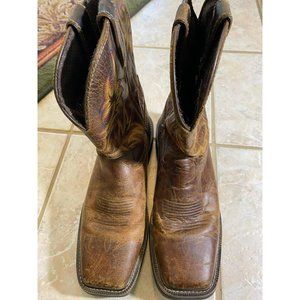 Justin Stampede Work or Casual Boots Oil Resistant Brown size 11D